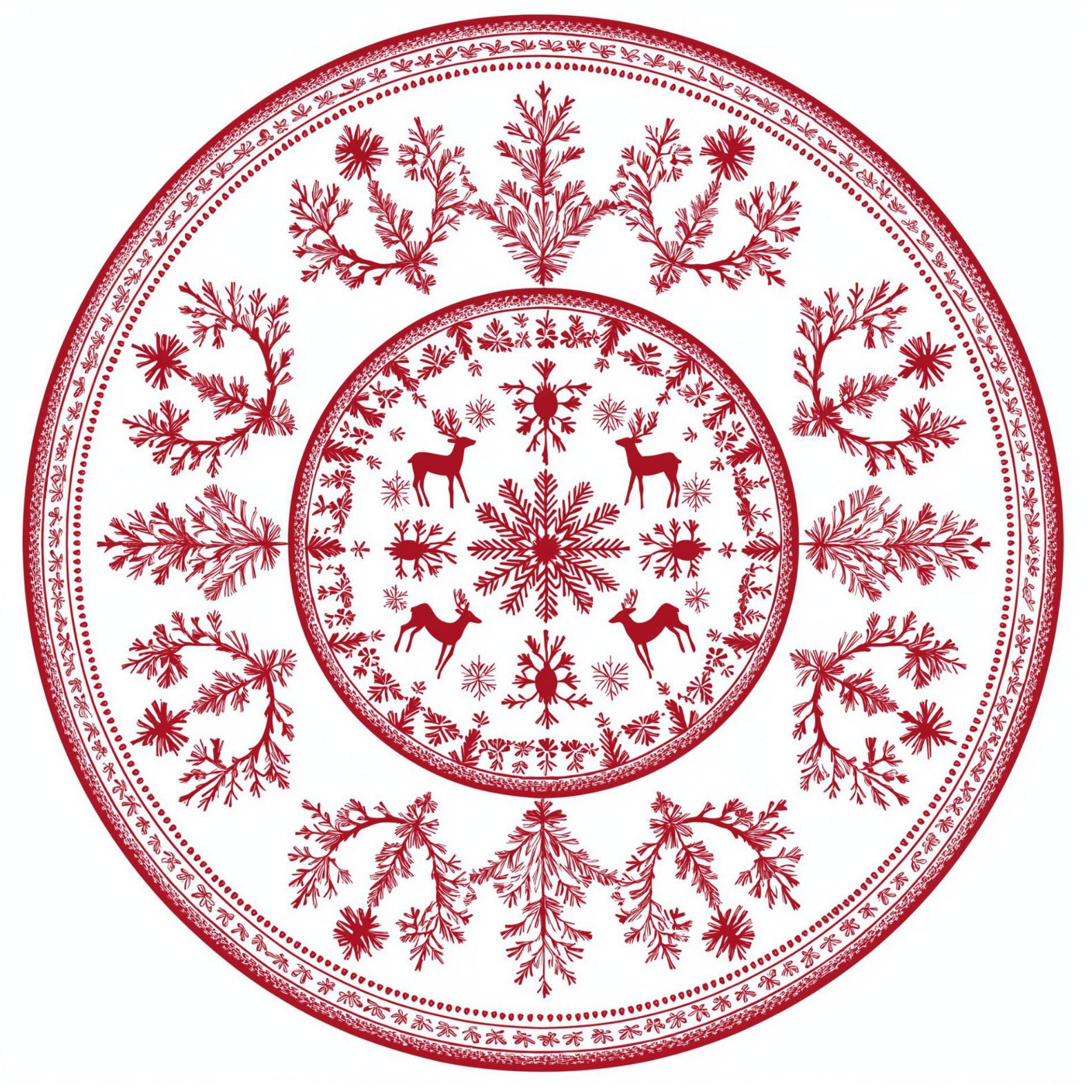 跨境现货圣诞树裙雪花毛绒装饰圣诞节树裙底座