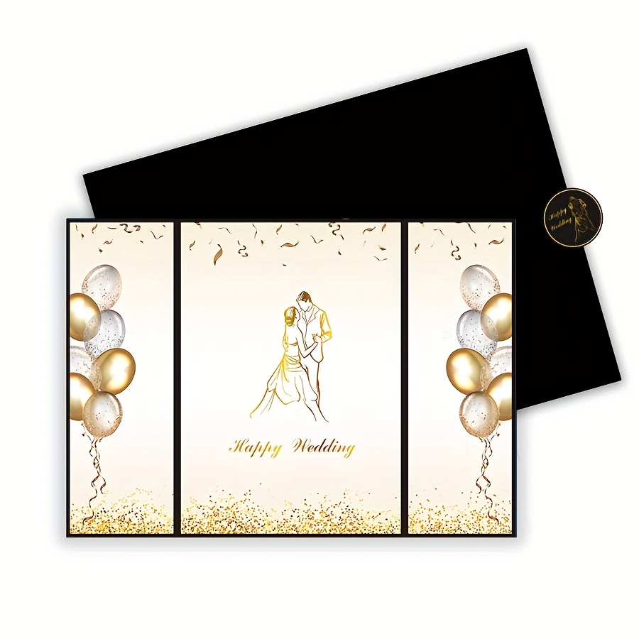 Anniversary Guest Book with Number Stickers Alternative Signature Guest Book for Men Women Signature Card Keepsake for All Ages Anniversary Signing Card Board Party Supplies