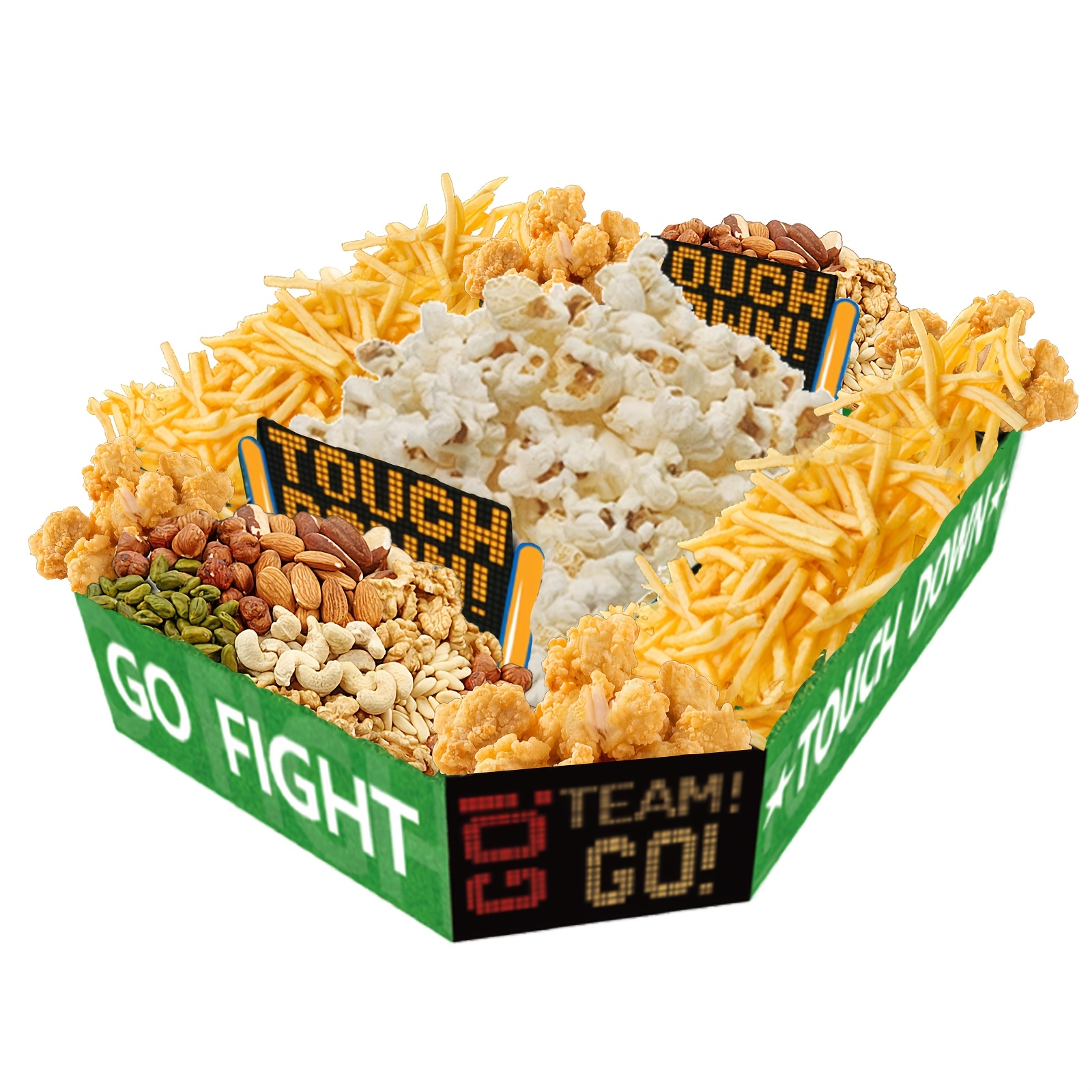 新款橄榄球食物盒子爆米花炸鸡储存观看比赛营造氛围零食碗