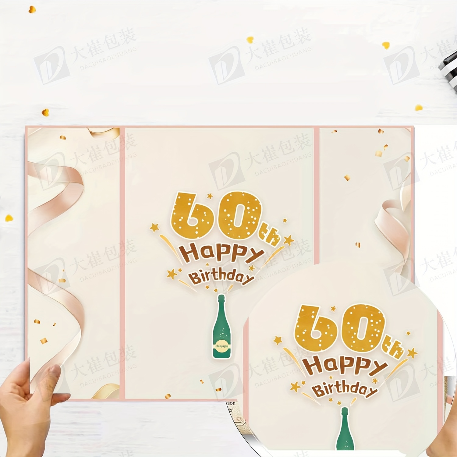 生日留言簿，生日签名簿板，生日派对替代留言簿，派对装饰用品，生日派对快乐签名板，男女礼品