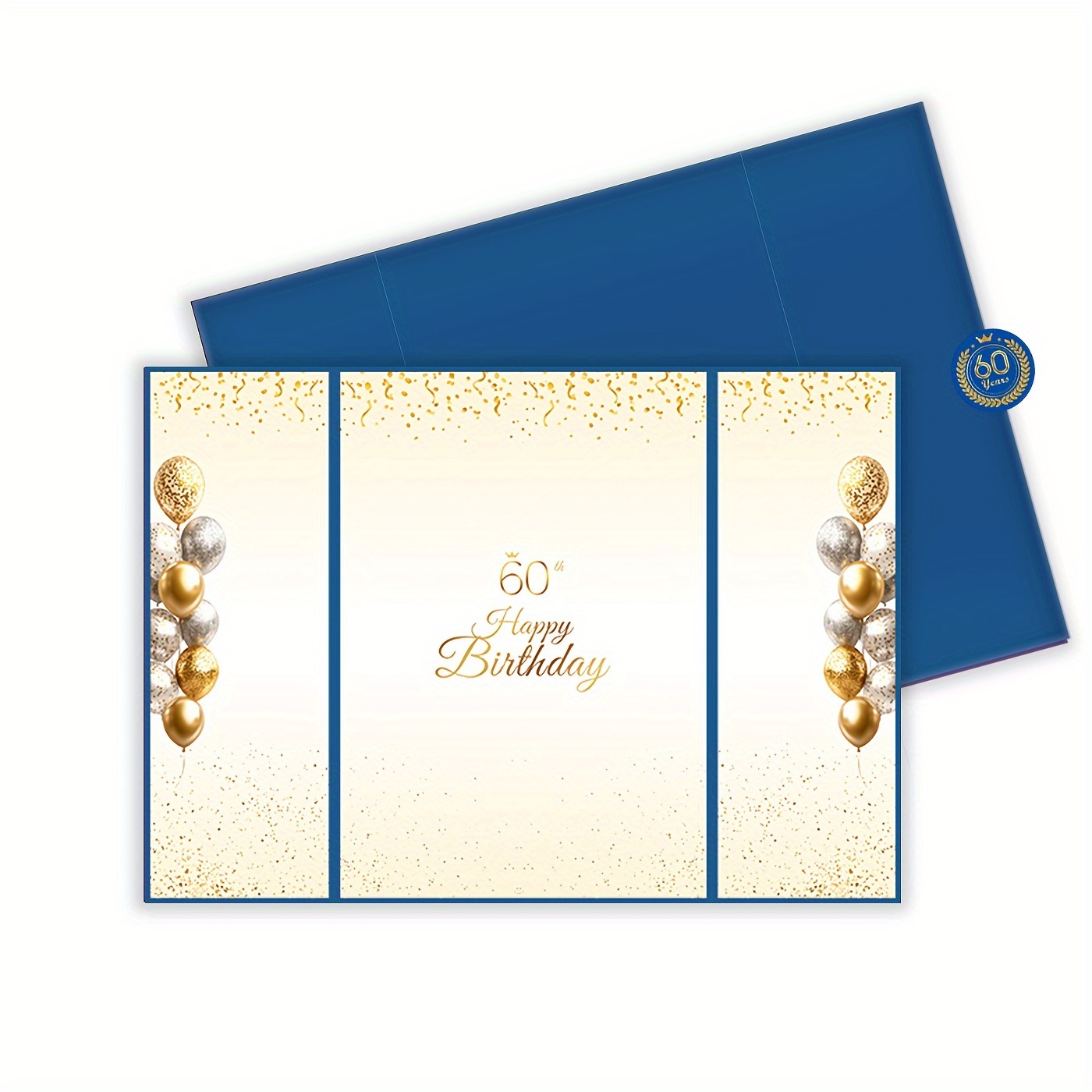 Birthday Decorations, Happy Birthday Gifts for Men Women, 18" X 12" Large Creative Signature Guest Book Signing Birthday Card Board, Black Gold Anniversary Party Decorations (80th Black)