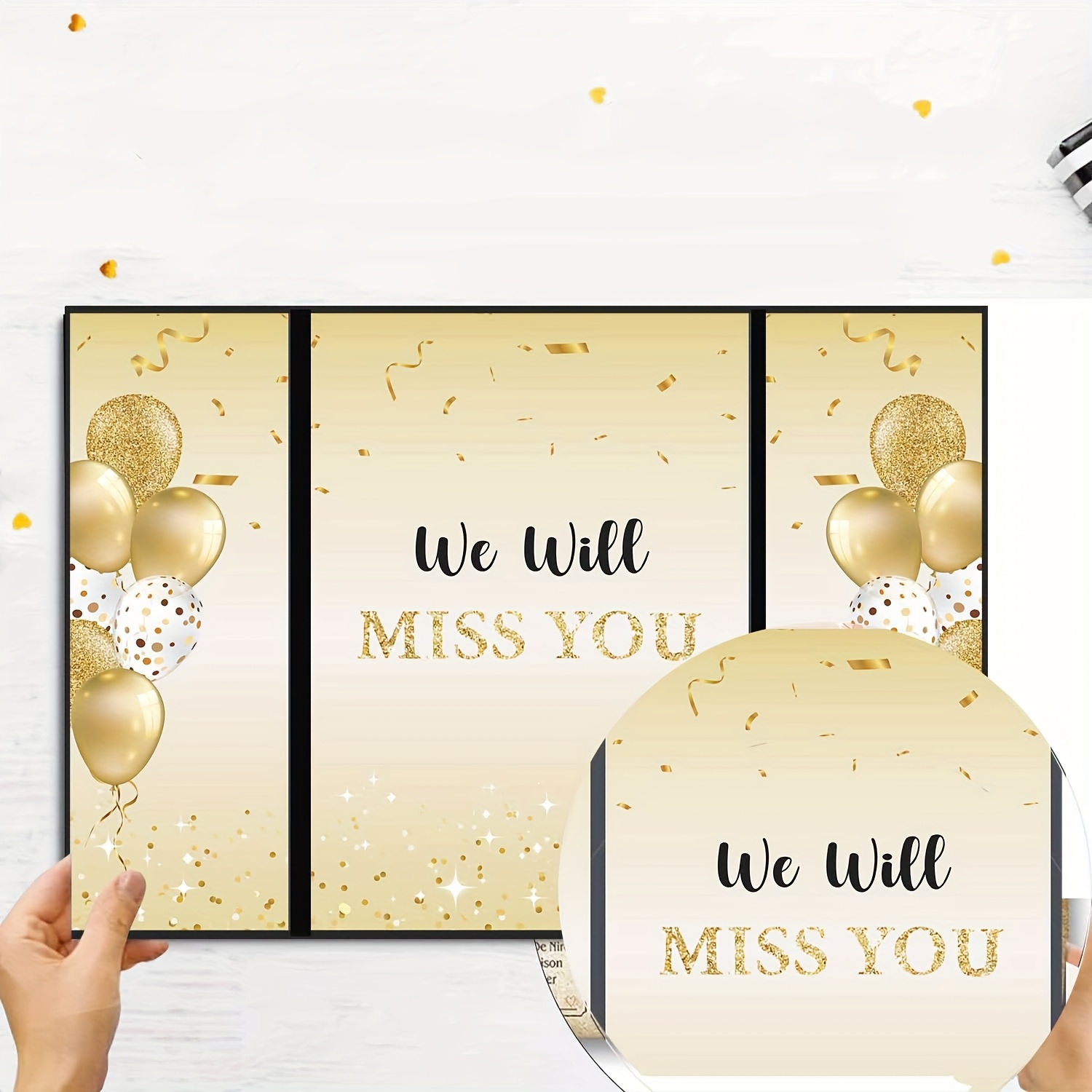 Exquisite Graduation Farewell Card Elegant Goodbye Message Book for Colleagues and Friends Keepsake Graduation Celebrations Design