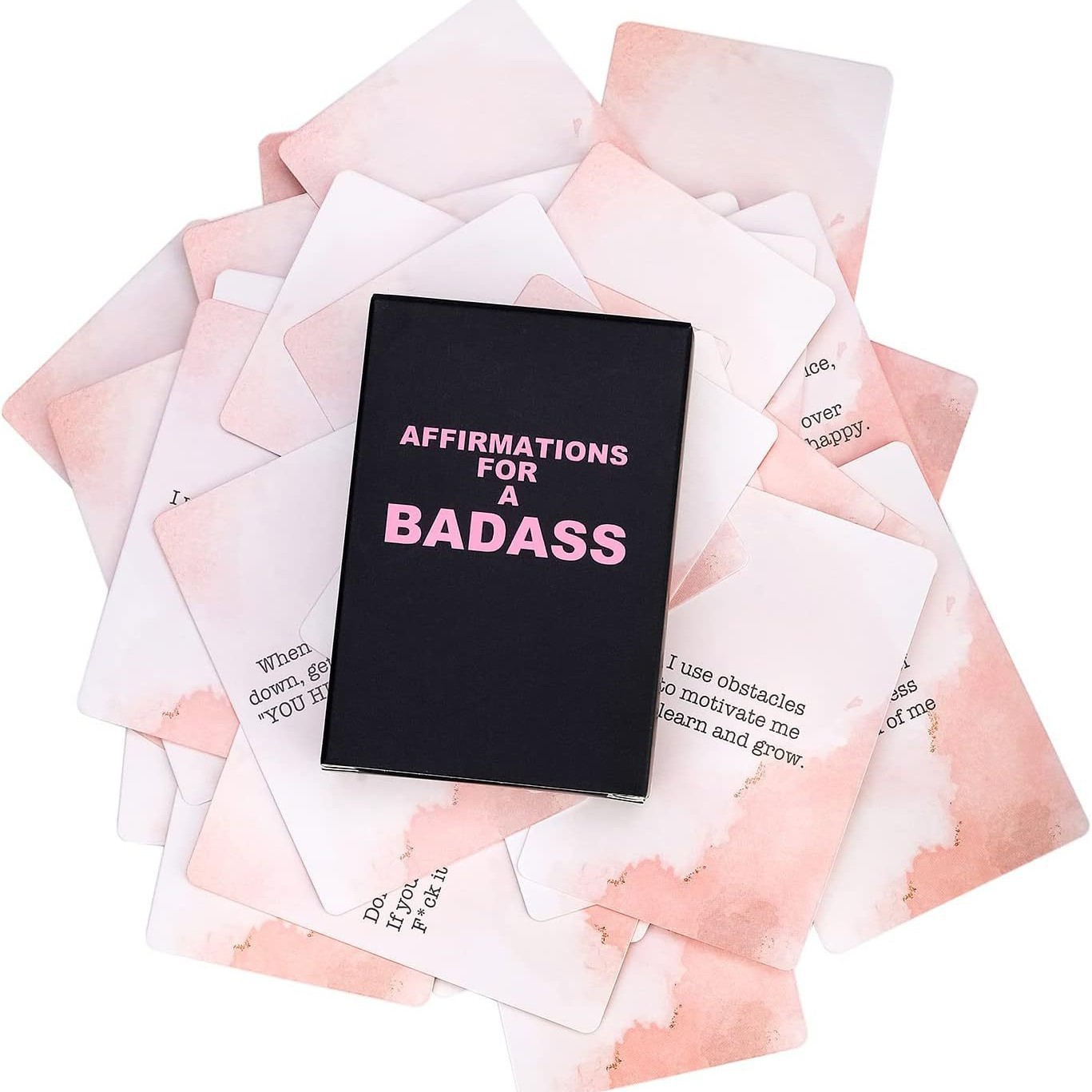Badass信念卡日常女性励志卡盒装创意明信片高级感小贺卡礼物礼盒