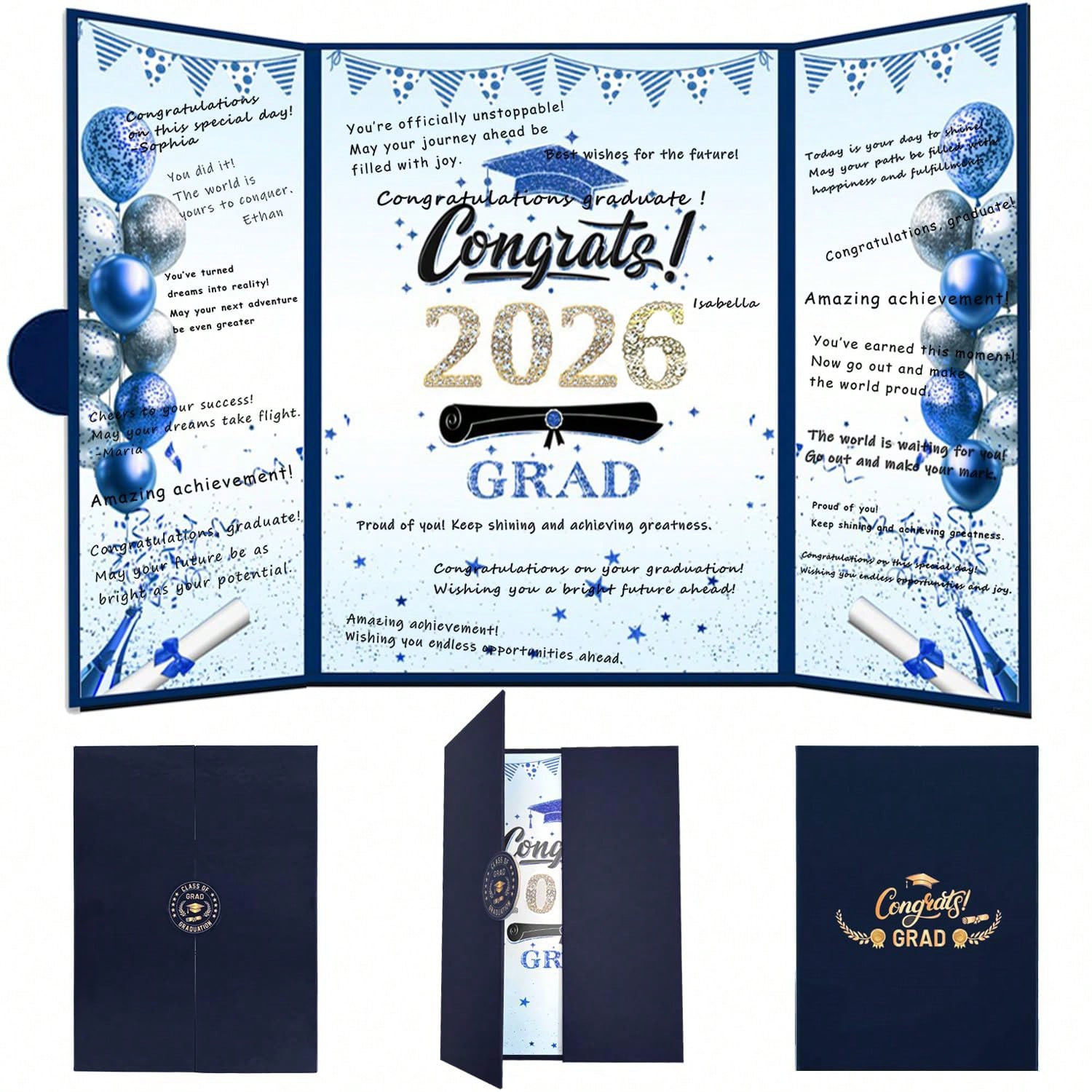2026 毕业签名册Graduation Guest Book留言簿 毕业派对数字贴