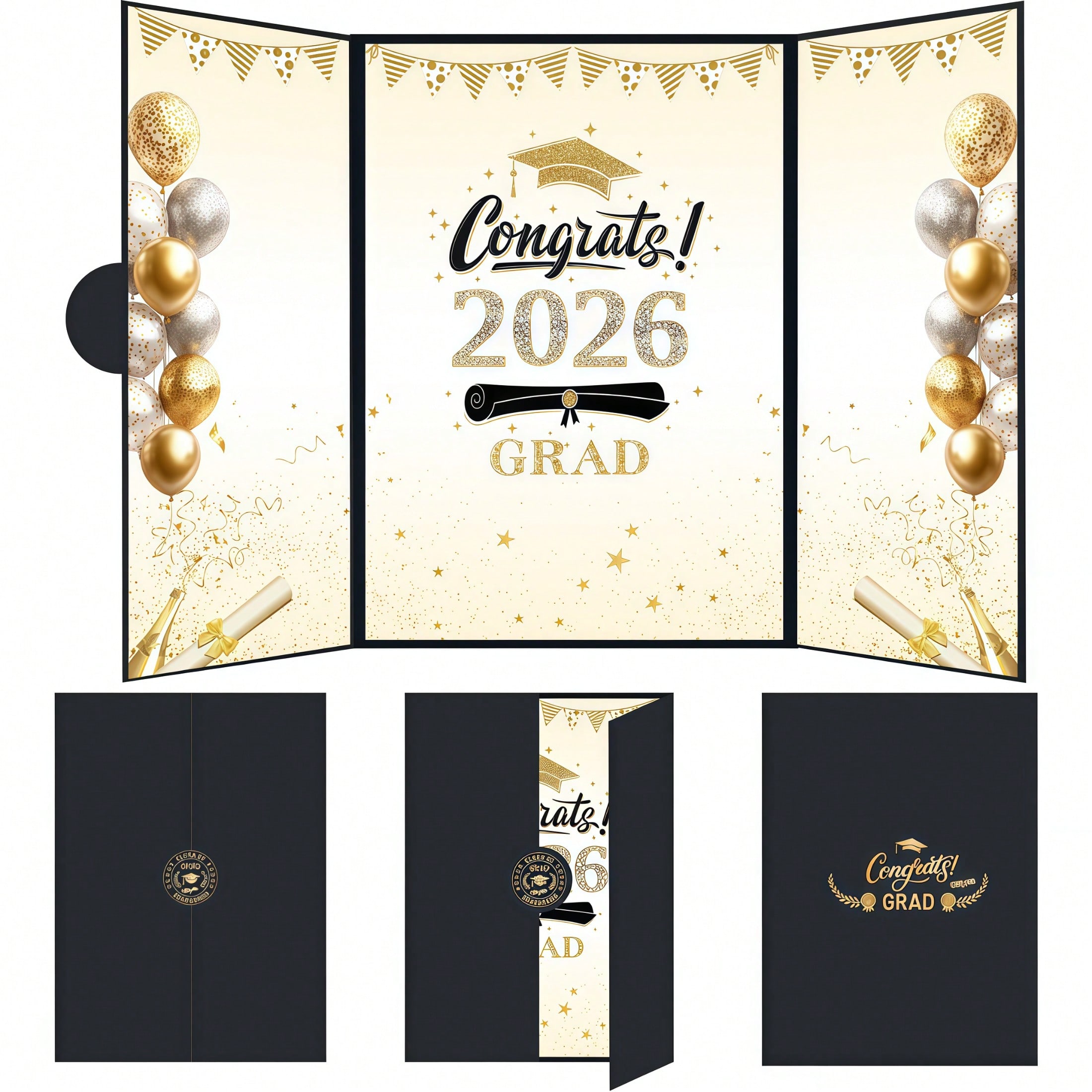 2026 毕业签名册Graduation Guest Book留言簿 毕业派对数字贴