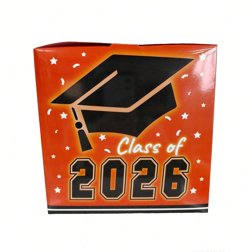 毕业装饰 2026 毕业卡盒礼品毕业派对礼品装饰派对用品橙色