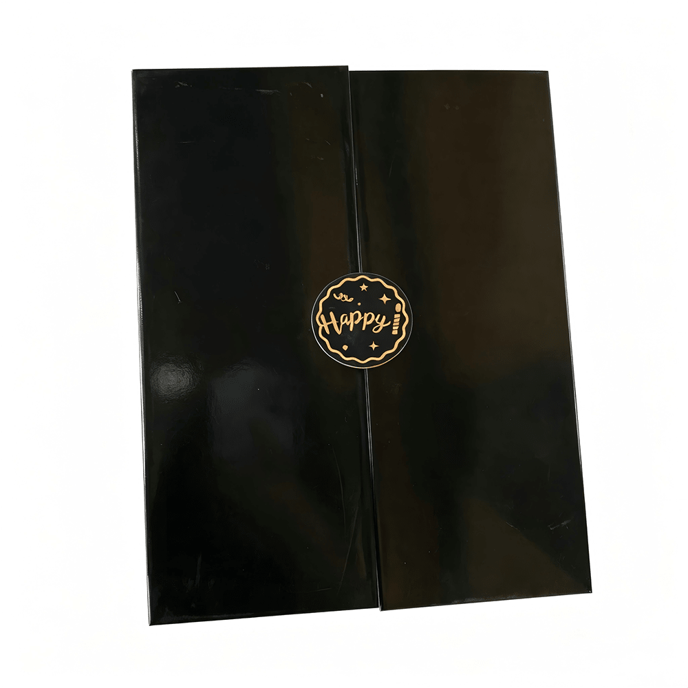 生日留言本装饰品,黑金色签到本附带数字贴纸,大号生日卡替代品适合各年龄,女士男士派对签名纪念品