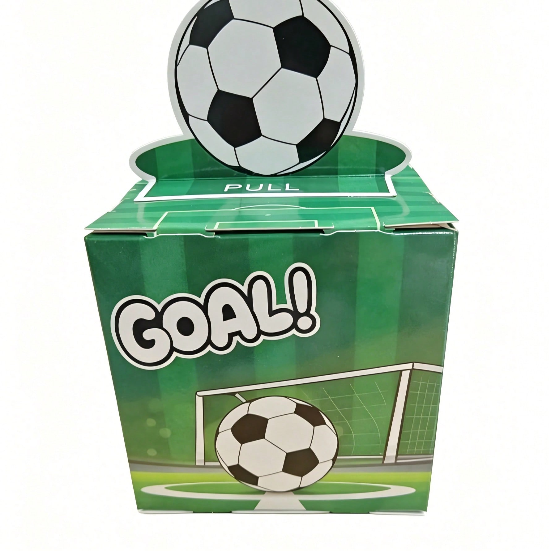 GOAL! 足球拉钱礼品盒，创意抽拉现金惊喜盒，儿童足球主题生日派对适用